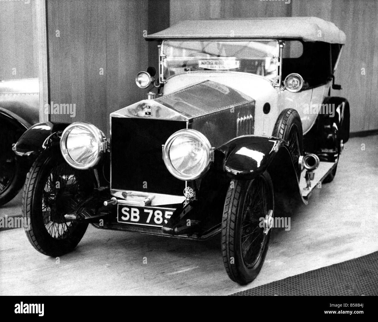 Motor Car. Old Sizaire Berwick (1913). June 1970 P005863 Stock Photo