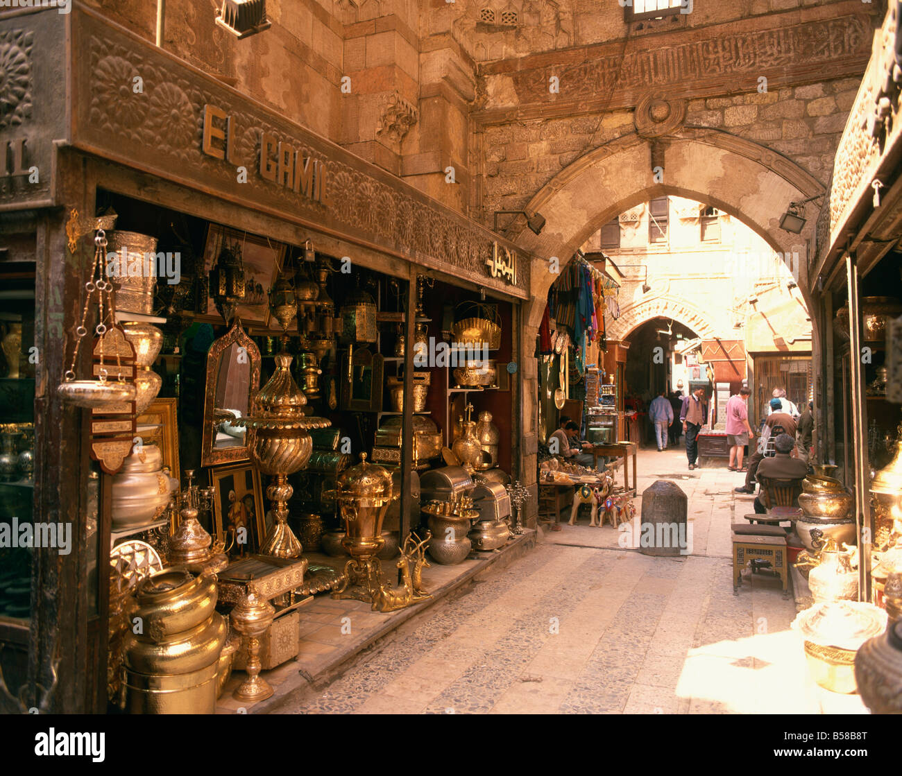 Khan el Khalili Bazaar Cario Egypt North Africa Africa Stock Photo