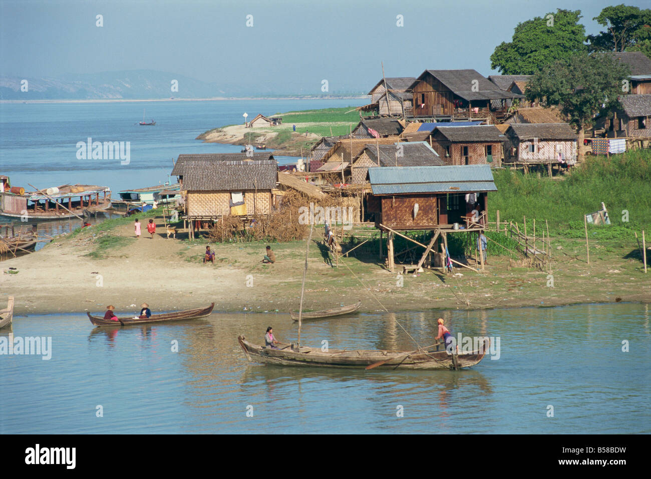 The Ayeyarwady River Mandalay Myanmar Burma Asia Stock Photo