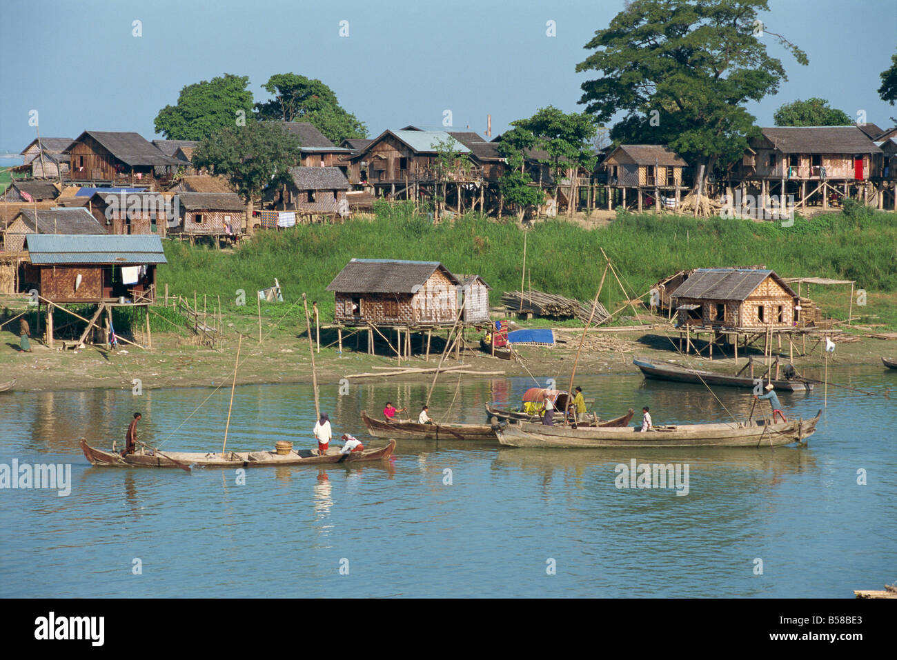 The Ayeyarwady River Mandalay Myanmar Burma Asia Stock Photo