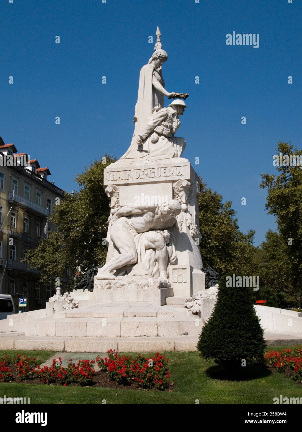 The Great War memorial on the Avenida da Liberdade, Lisbon, Portugal Stock Photo