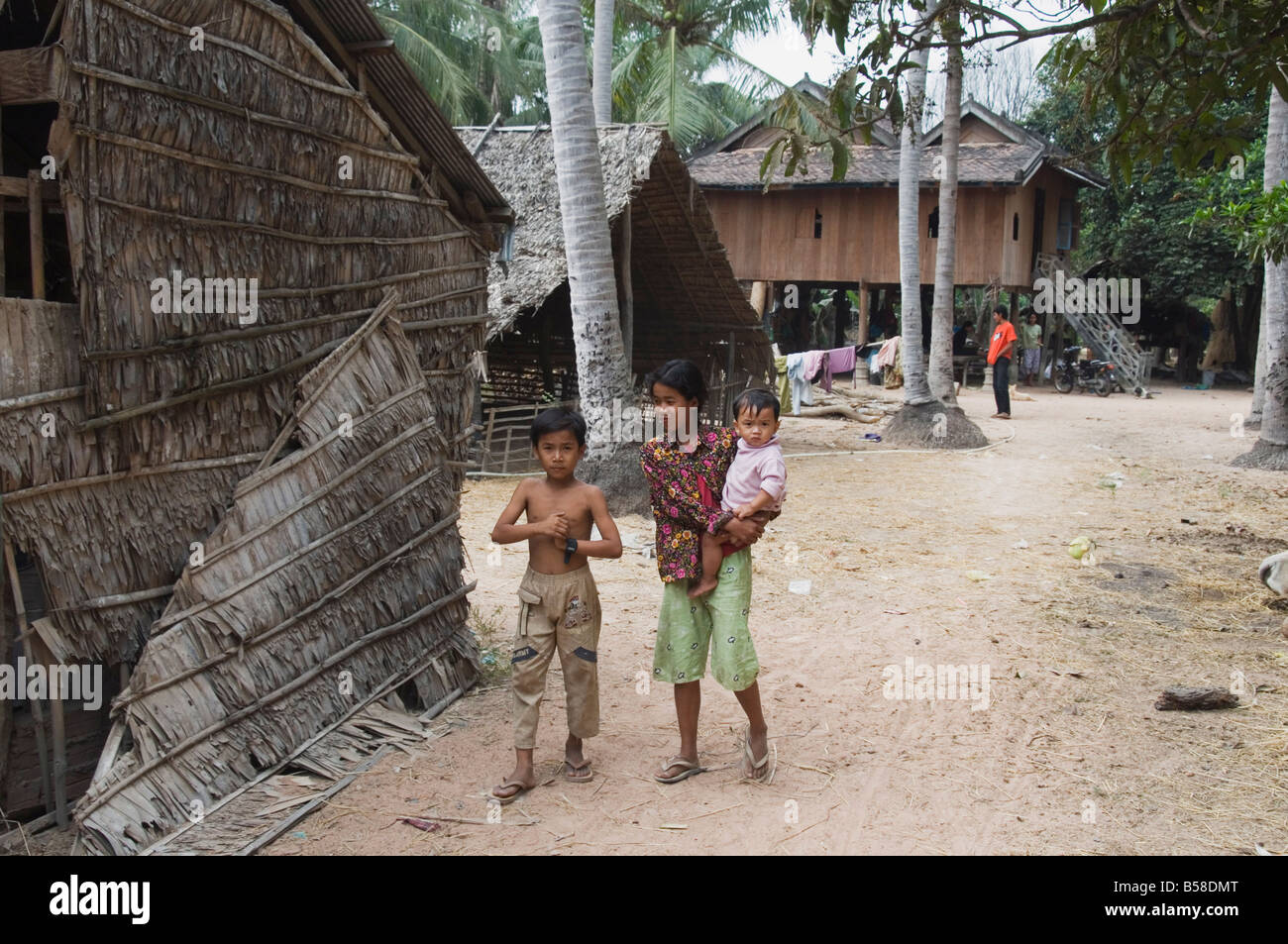 Village life, Cambodia, Indochina, Southeast Asia Stock Photo