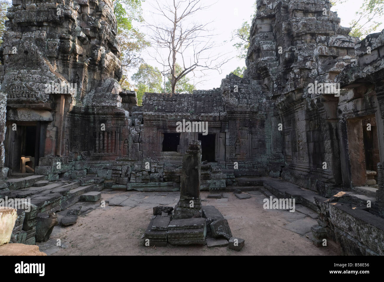 Banteay Kdei temple, Angkor Thom, Angkor, UNESCO World Heritage Site, Siem Reap, Cambodia, Indochina, Southeast Asia Stock Photo
