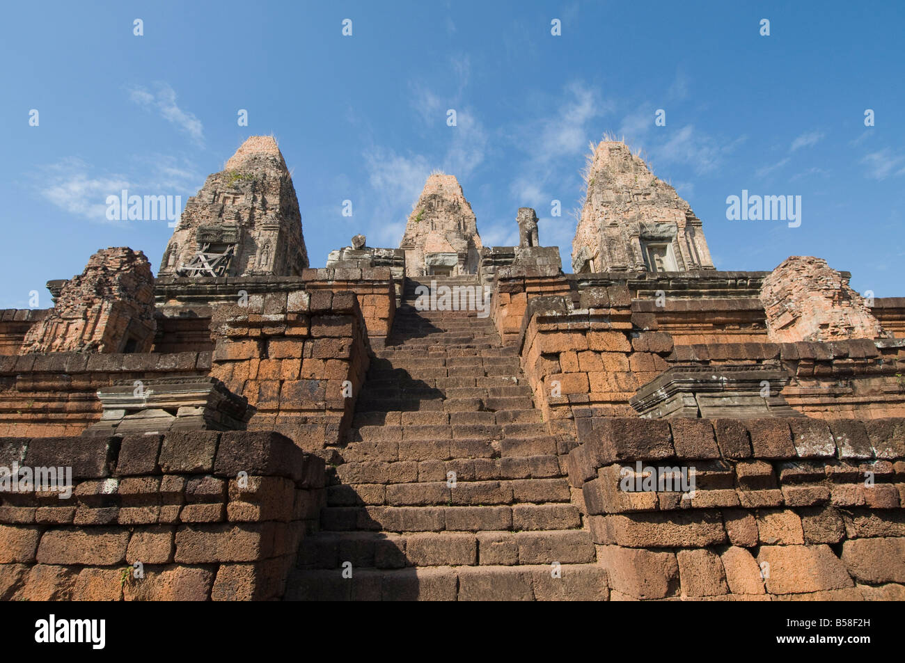 Pre Rup temple, AD 961, Siem Reap, Cambodia, Indochina, Southeast Asia Stock Photo
