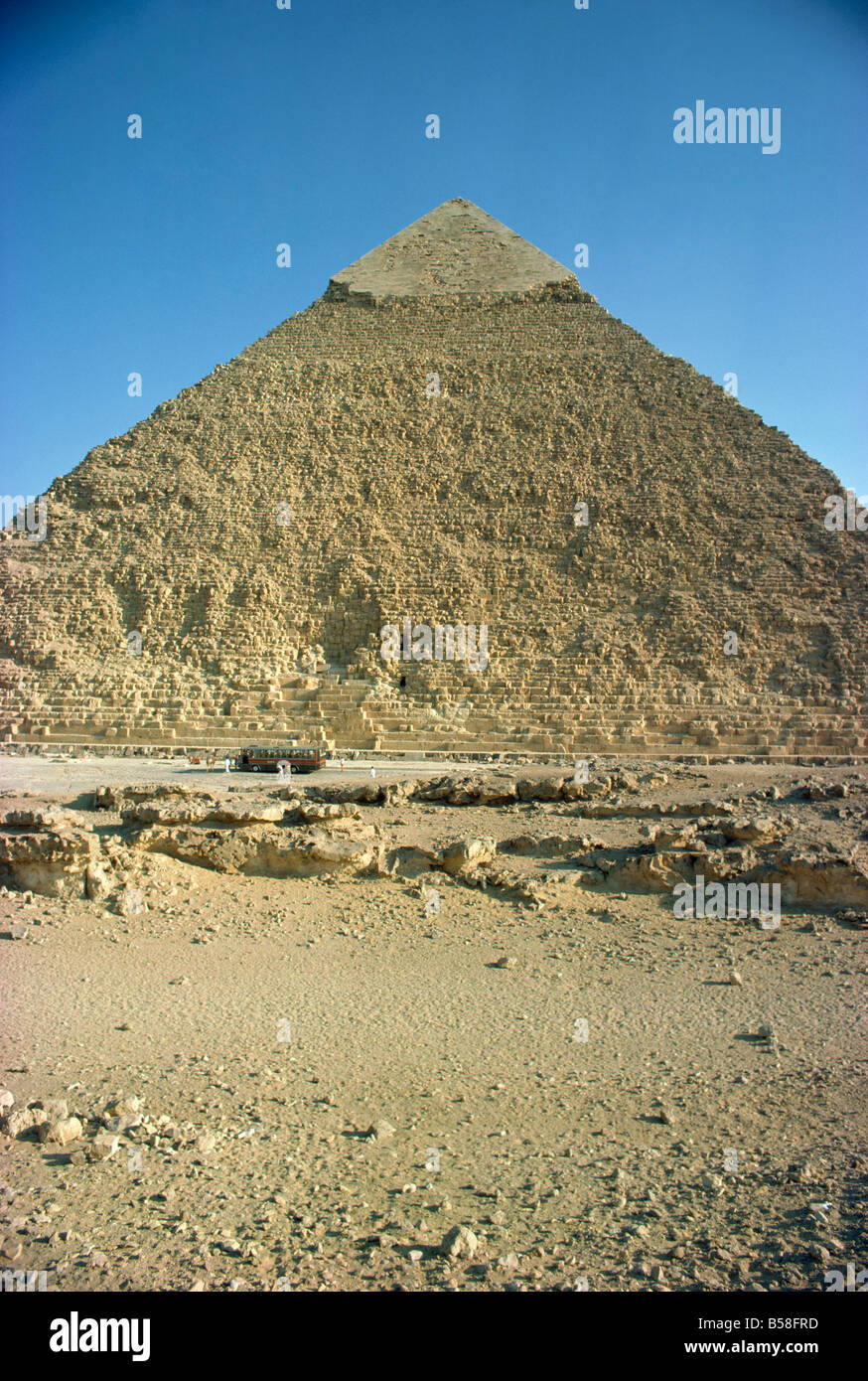 Chephren pyramid Giza UNESCO World Heritage Site near Cairo Egypt North ...