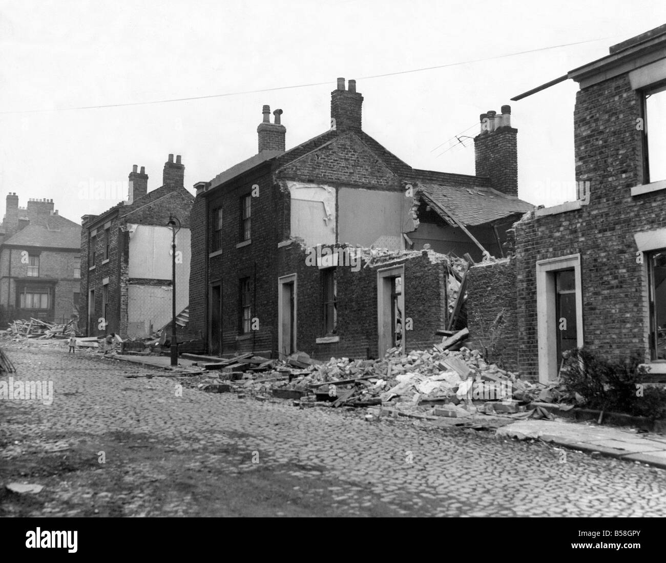 Derelict housing in an area of Scotswood Newcastle Stock Photo Alamy
