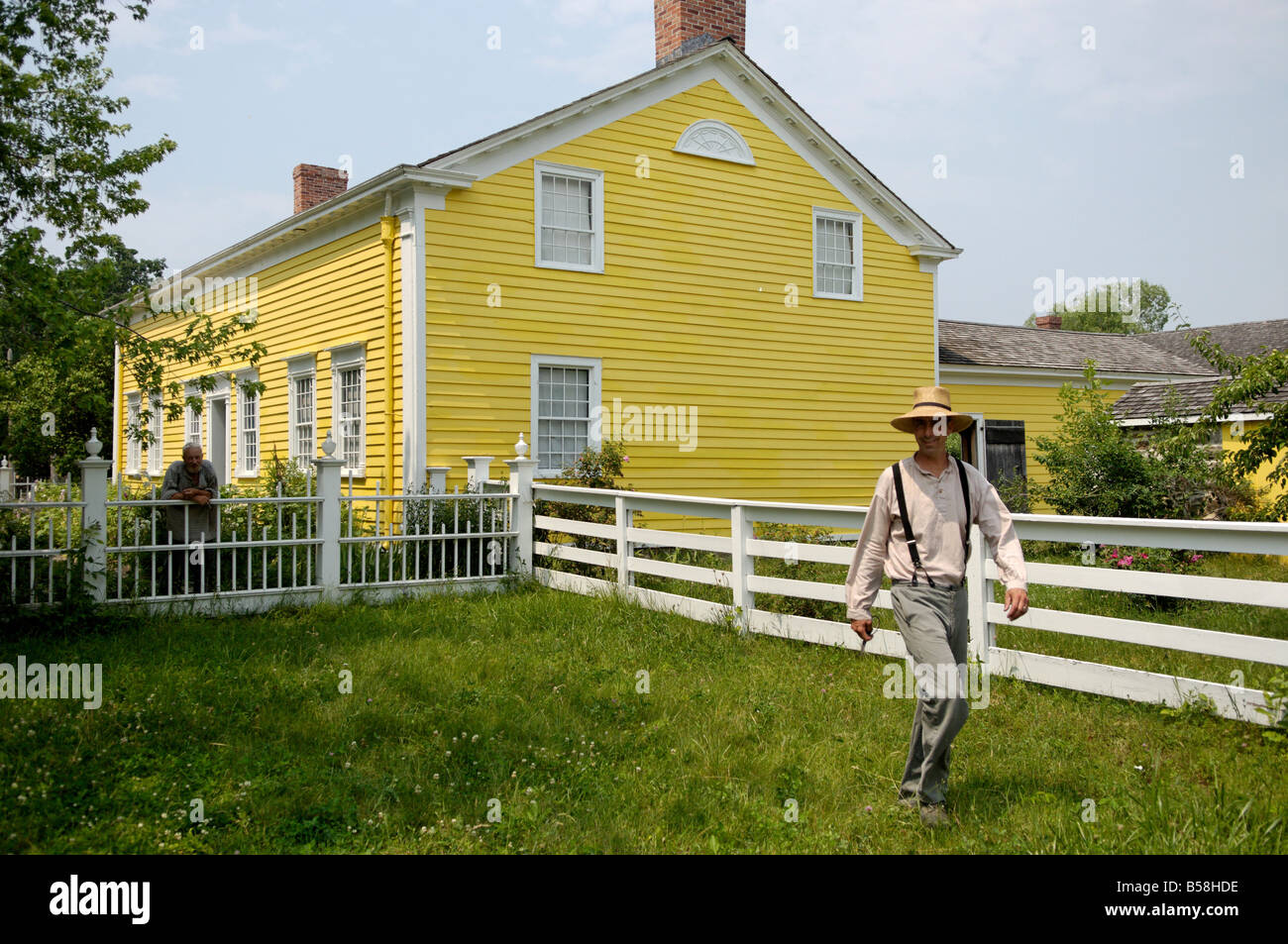 Robertson Home, Upper Canada Village, an 1860s village, Heritage Park, Morrisburg, Ontario Province, Canada, North America Stock Photo