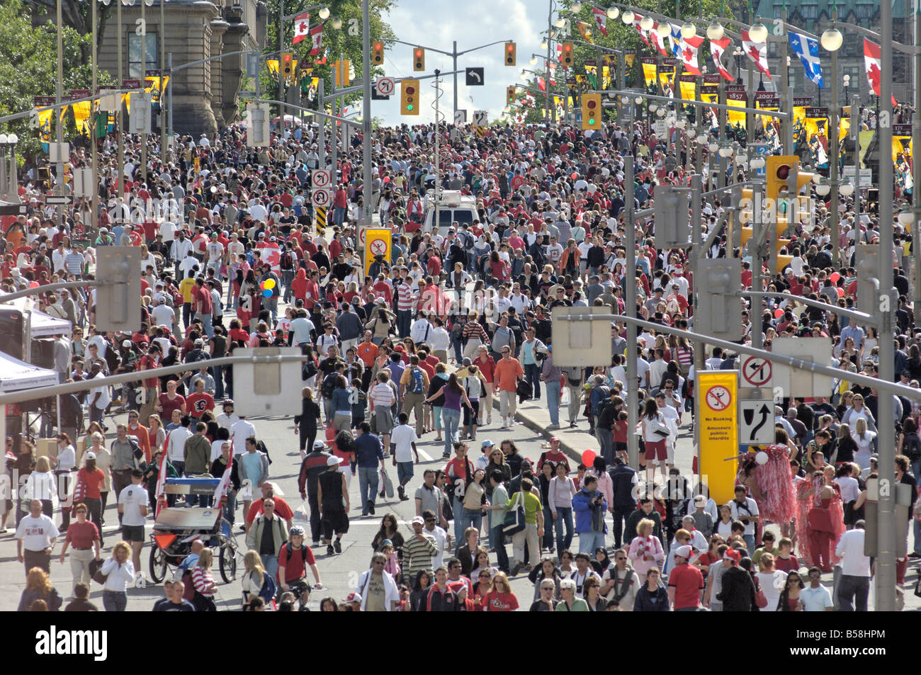 Celebration of Canada Day on July 1, Ottawa, Ontario, Canada, North America Stock Photo