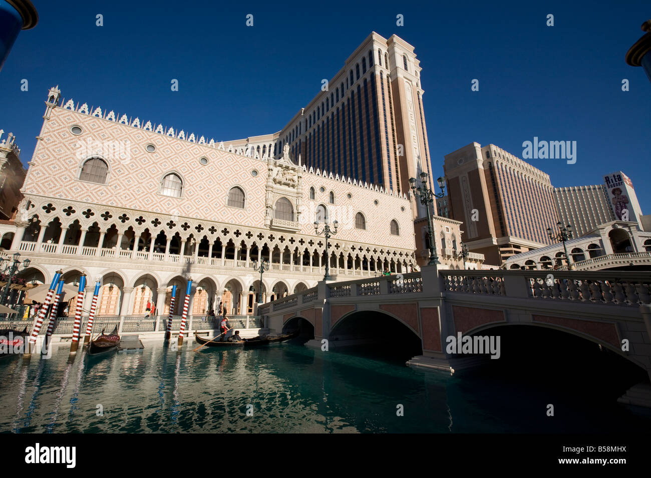 Venezia Hotel and Casino, Las Vegas, Nevada, USA Stock Photo