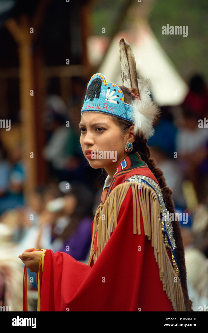 Indian pow wow Sqylax British Columbia Canada North America Stock Photo ...