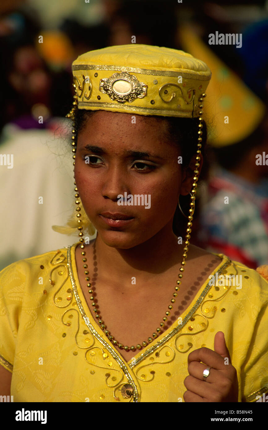 Mardi Gras festival Mindelo City Sao Vicente Island Cape Verde Islands Africa Stock Photo