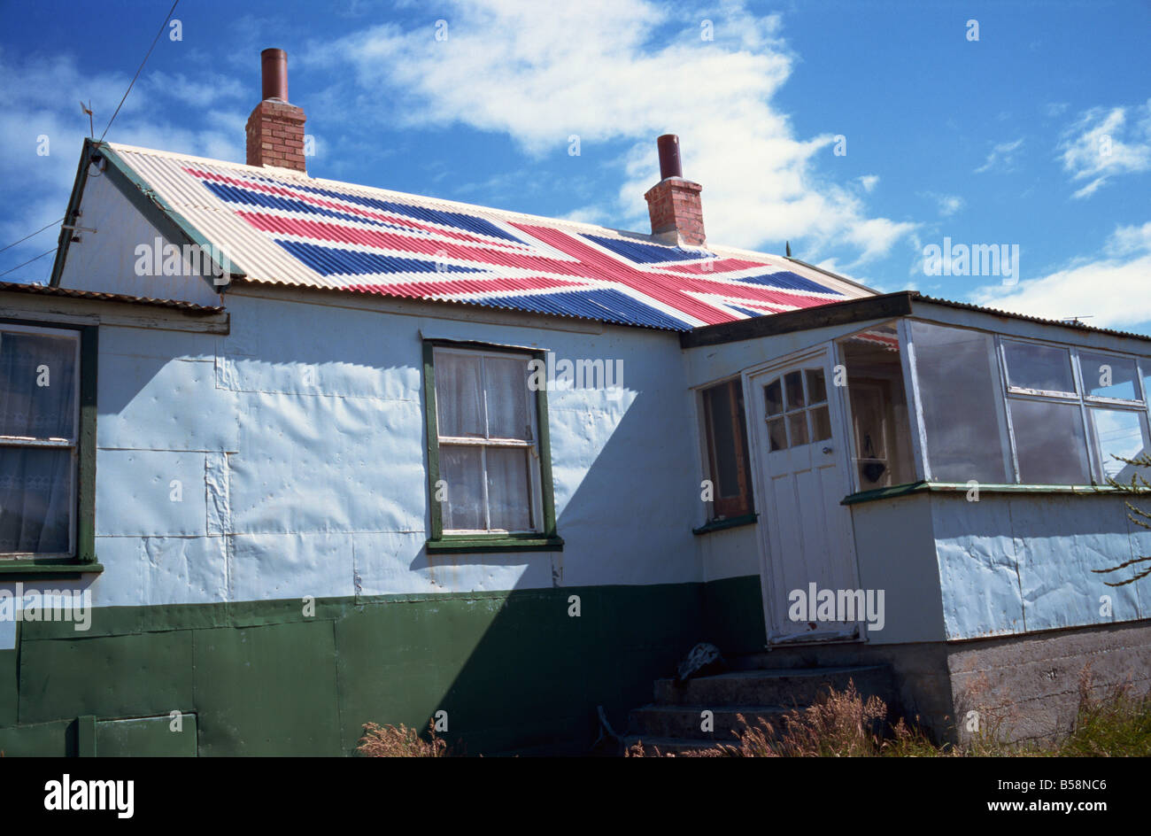 Keep the Falklands British Stanley Falkland Islands South America Stock Photo