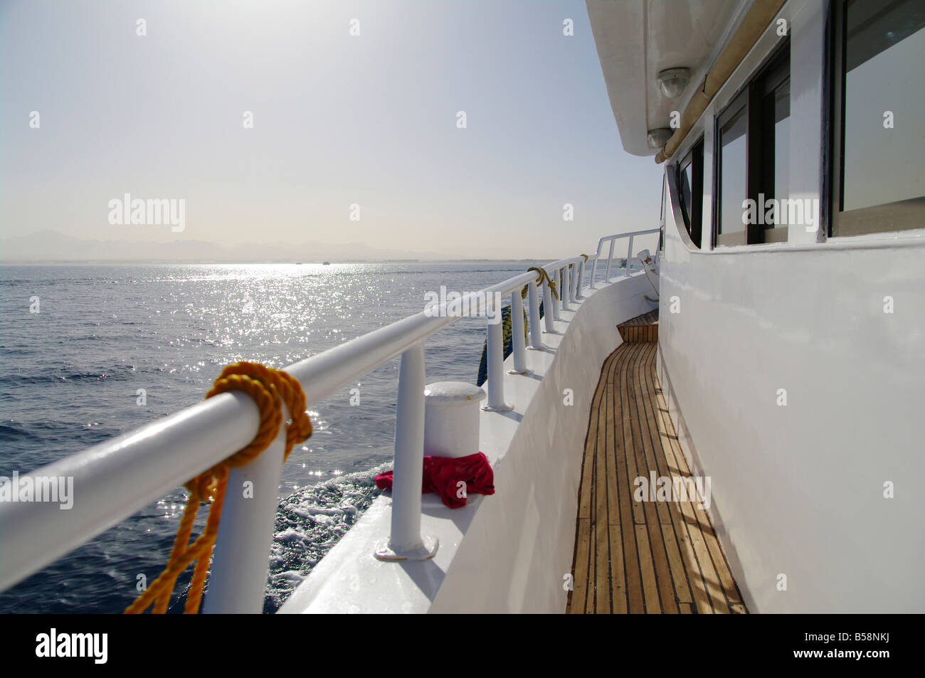view from a yacht in the red sea Stock Photo - Alamy