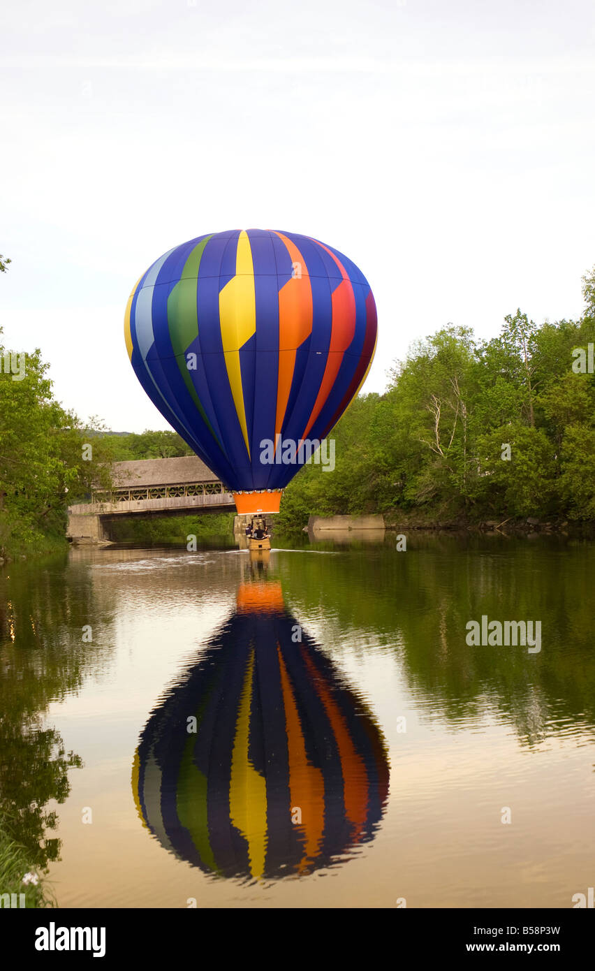 Hot air balloon Stowe Vermont USA Stock Photo Alamy