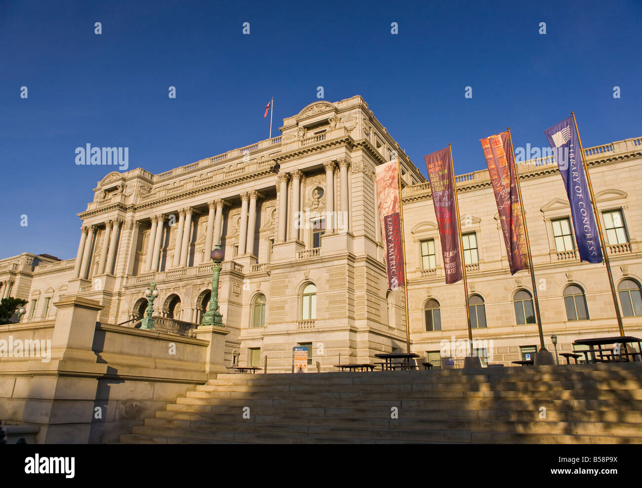 WASHINGTON DC USA Library of Congress Thomas Jefferson Building Stock Photo