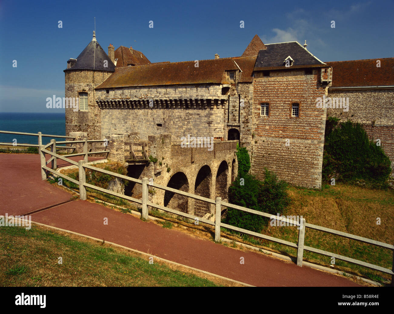 Chateau Dieppe Seine Maritime Haute Normandie France Europe Stock Photo