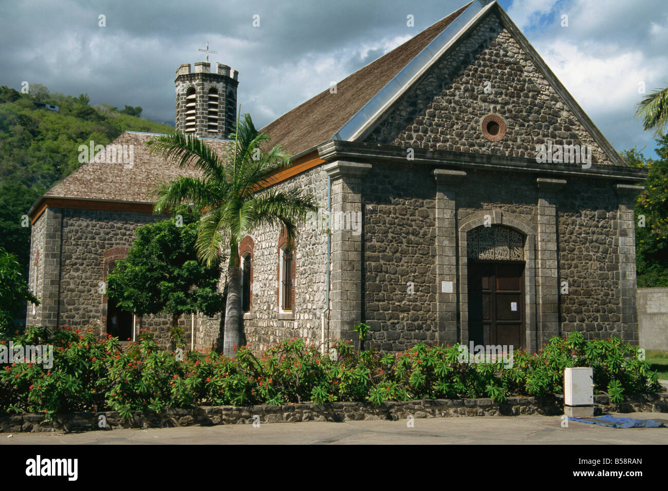 Chapel of Notre Dame de la Salette St Leu Reunion Africa Stock Photo