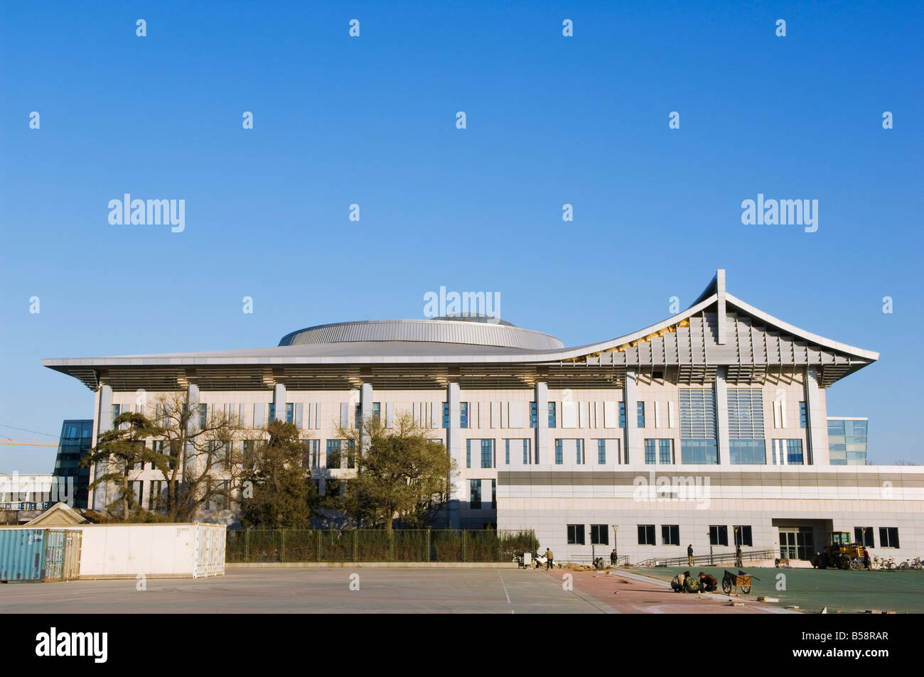 Table tennis stadium, 2008 Beijing Olympic venue, in Beijing University, Haidian district, Beijing, China Stock Photo