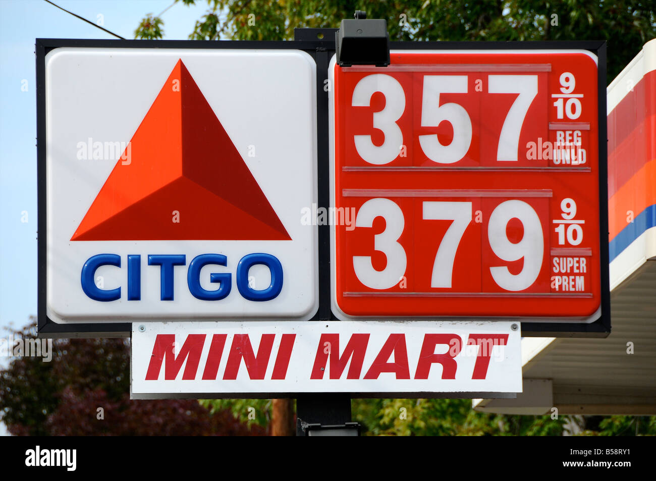 Gas station, New Hampshire, USA Stock Photo Alamy