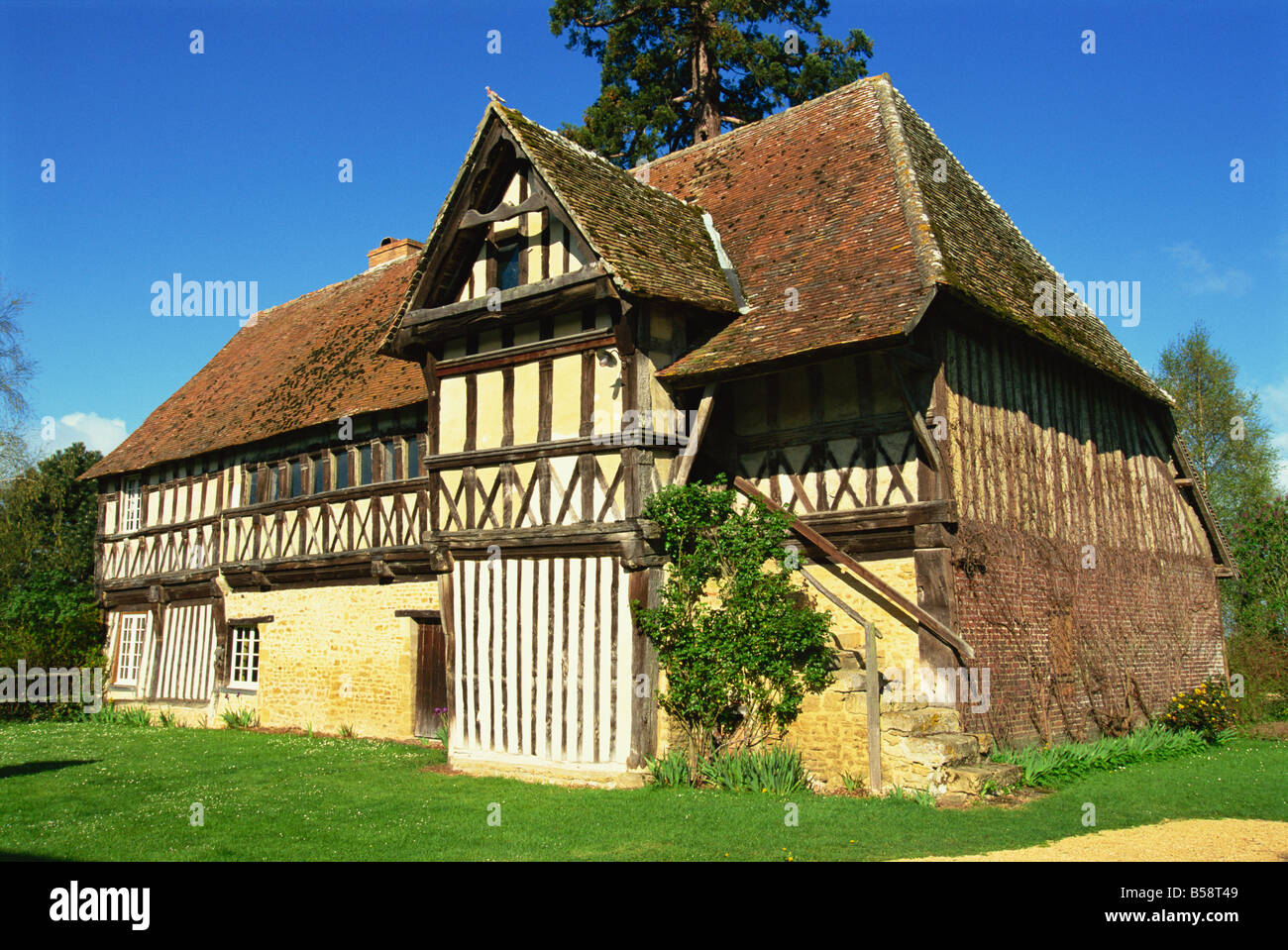 The Priory, Crevecoeur village, Basse Normandie, France, Europe Stock Photo