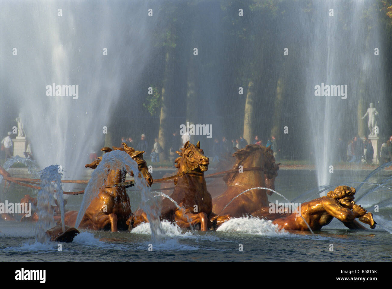 Apollo and his horses, Apollo Basin, Chateau de Versailles, France