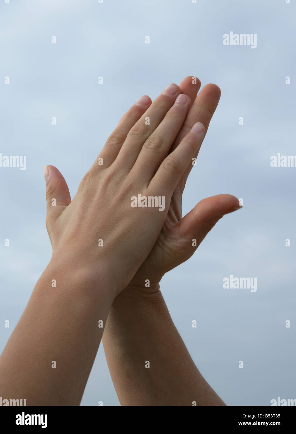 High fives Stock Photo