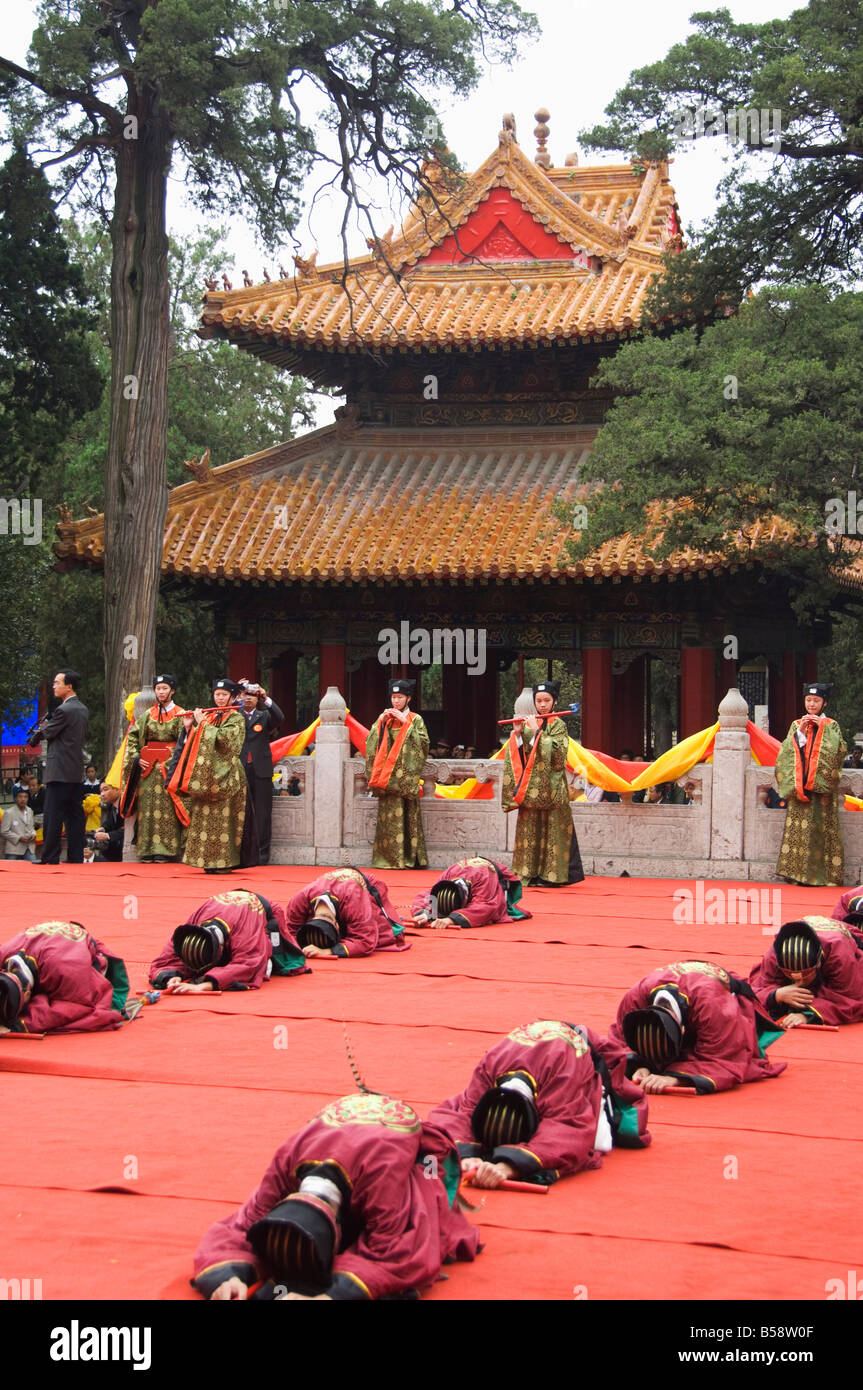 International Confucius Cultural Festival, Qufu City, Shandong Province, China Stock Photo