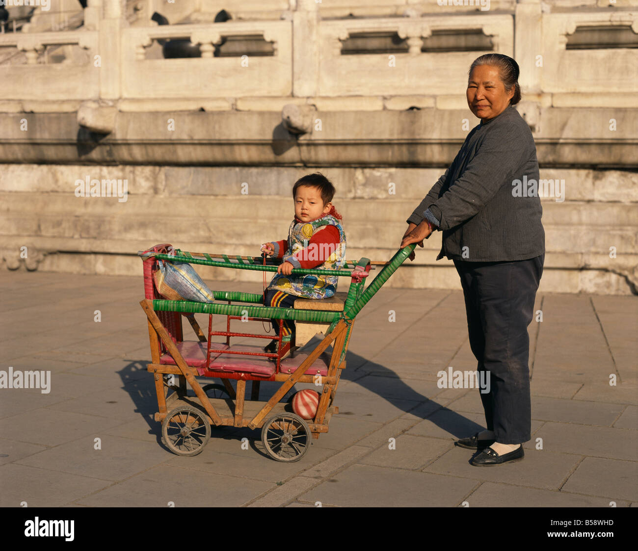 Wooden pram hi-res stock photography and images - Alamy