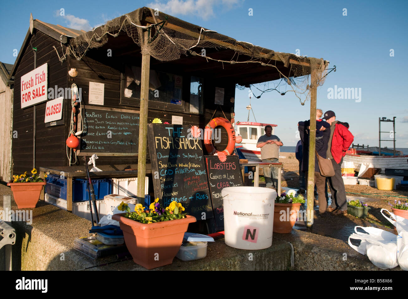 The Fish Shack, Aldeburgh, Suffolk UK Stock Photo Alamy