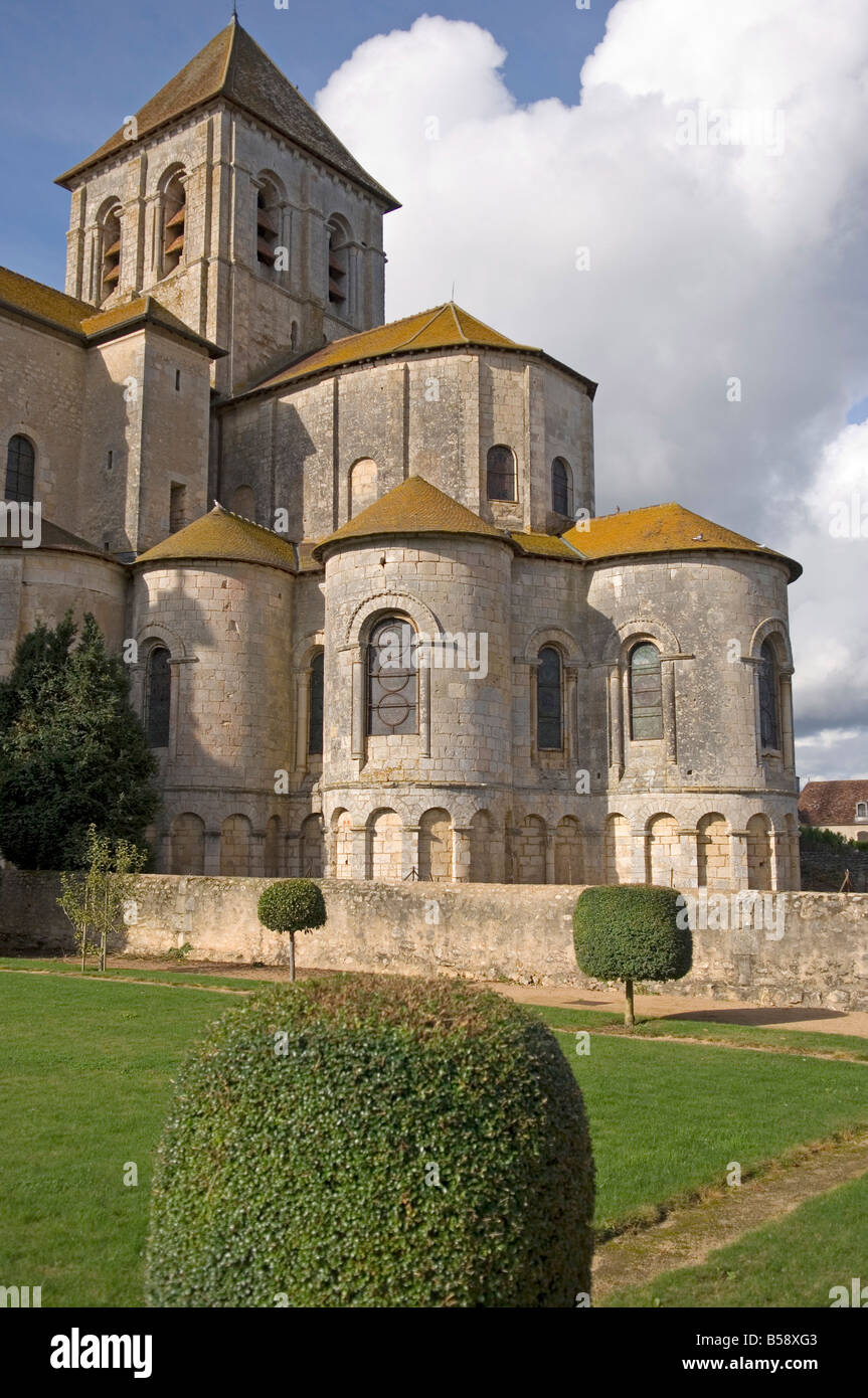Abbey church of Saint-Savin sur Gartempe, known as the Romanesque Sistine Chapel, Vienne, Poitou-Charentes, France Stock Photo