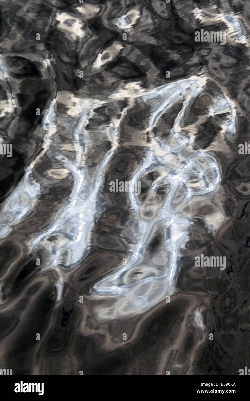 sun light reflection waves on lake water surface Stock Photo - Alamy