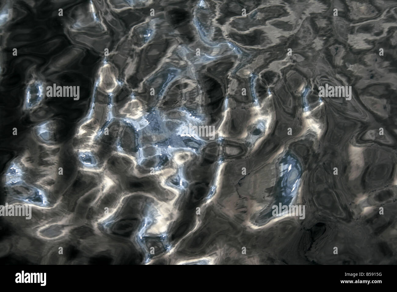 sun light reflection waves on lake water surface Stock Photo - Alamy