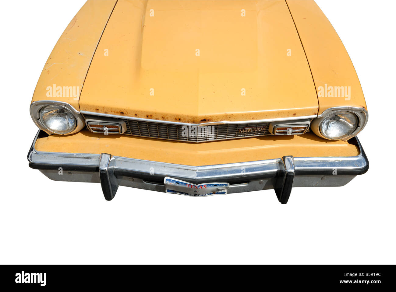 Vintage American car isolated over white background Stock Photo - Alamy