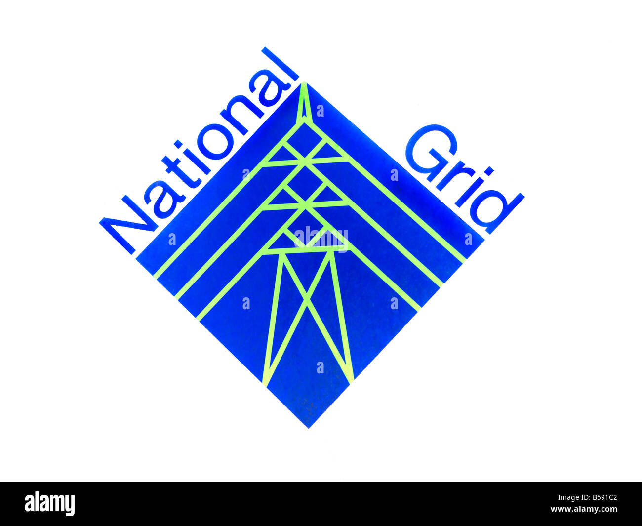 National Grid Sign Stock Photo