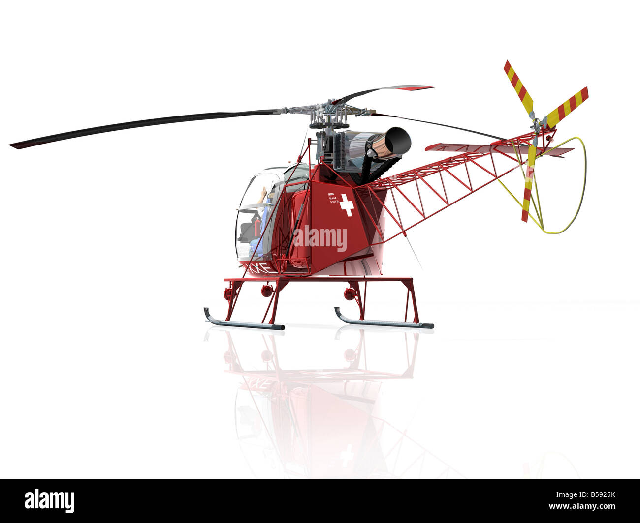 a lama helicopter Stock Photo