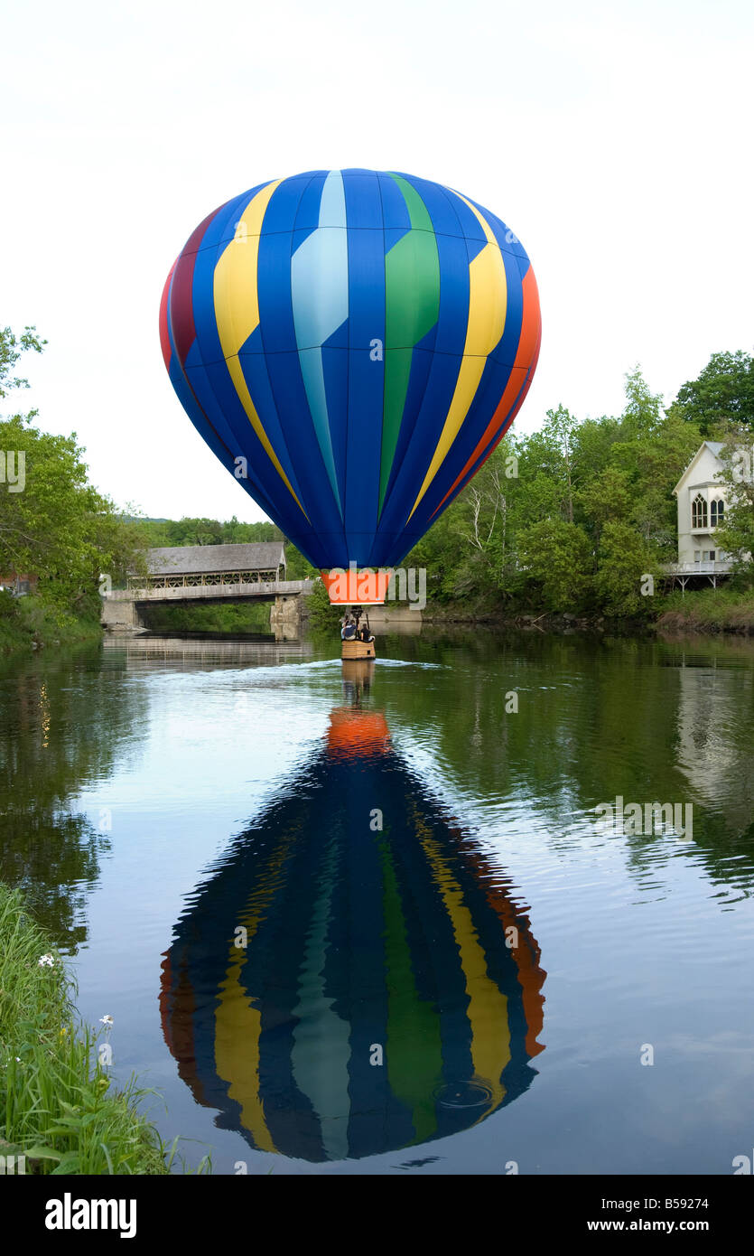 Hot air balloon Stowe Vermont USA Stock Photo