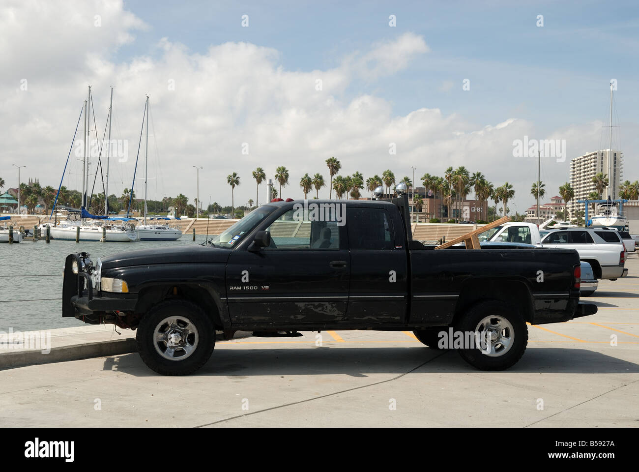 Pickup truck in Corpus Christi, Texas USA Stock Photo