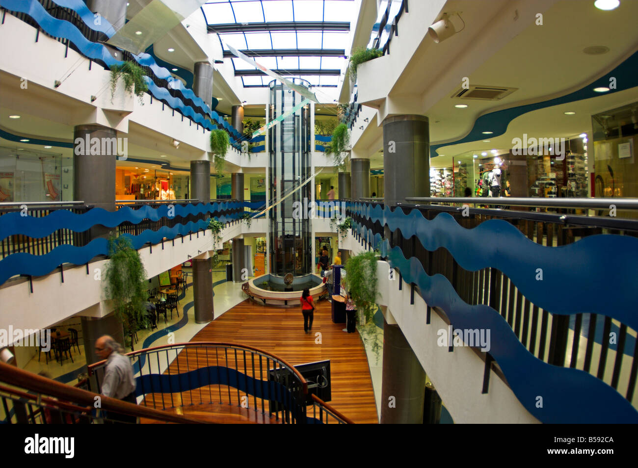 Interior of the Cento Comercial Solmar shopping centre in Ponta Delgada