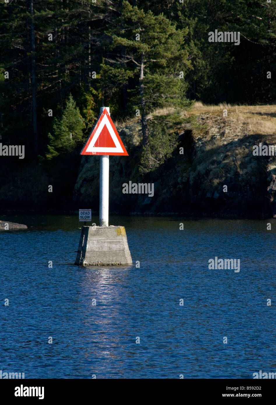 Caution Day Buoy Stock Photo - Alamy