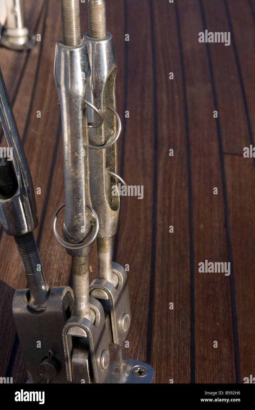 Standing Rigging on a Sailboat Stock Photo Alamy