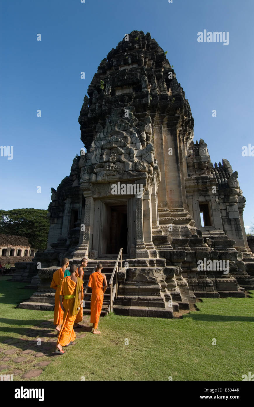 Phimai Angkorian period Khmer temple. Khorat Thailand Stock Photo