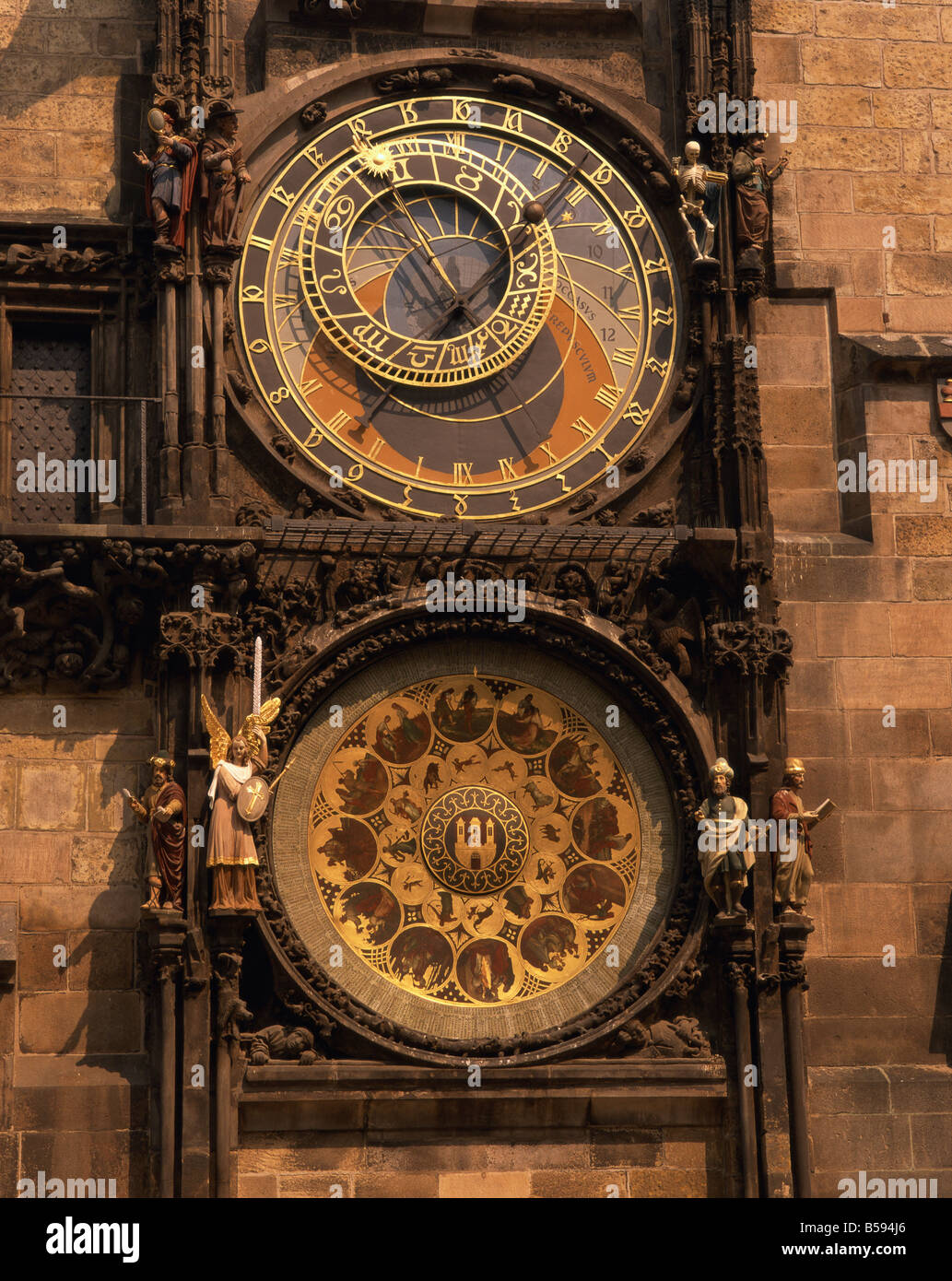 The Astronomical Clock in the Old Town Square in Prague Czech Republic