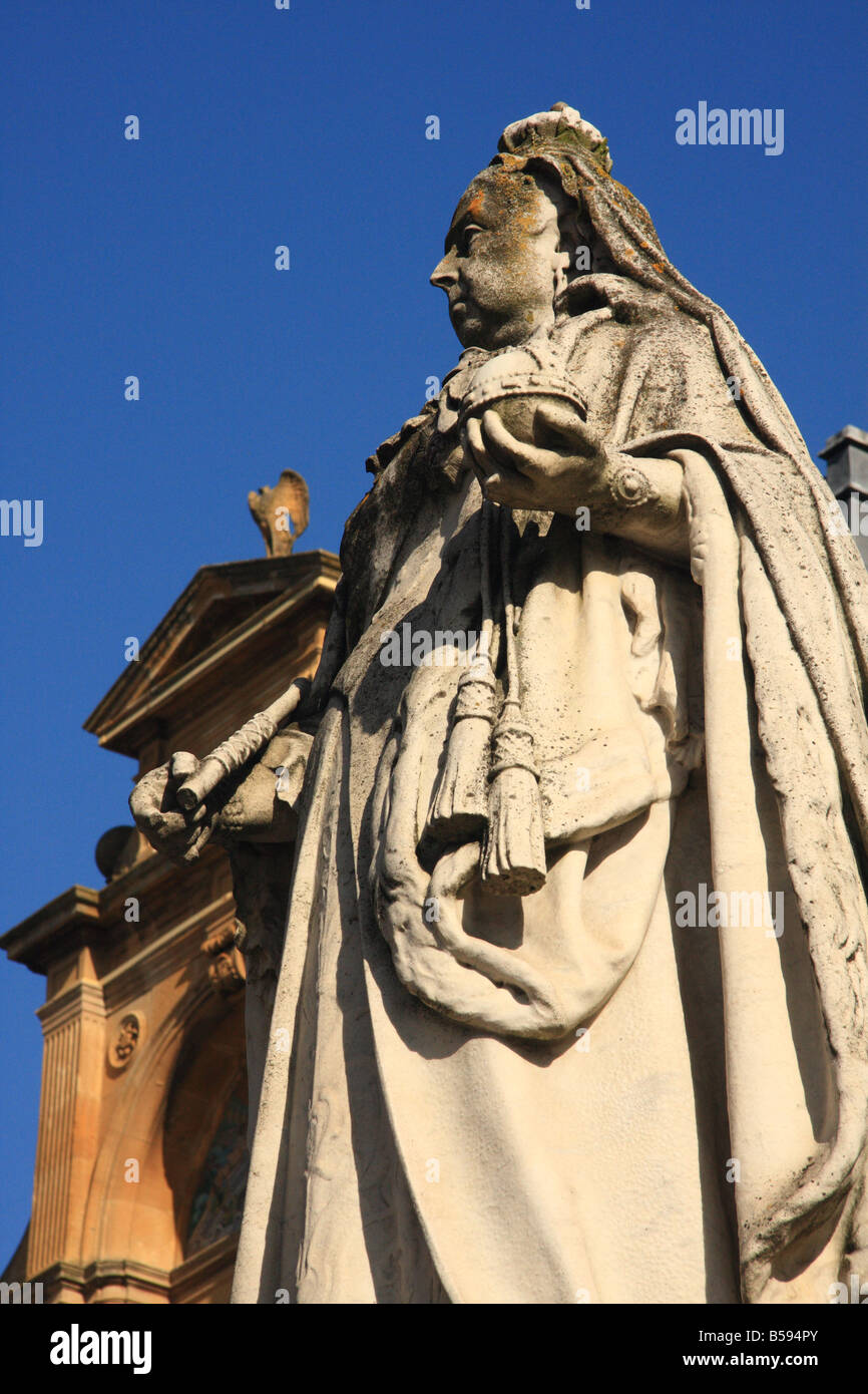 Statue of Queen Victoria outside Leamington Spa Town Hall on The Parade