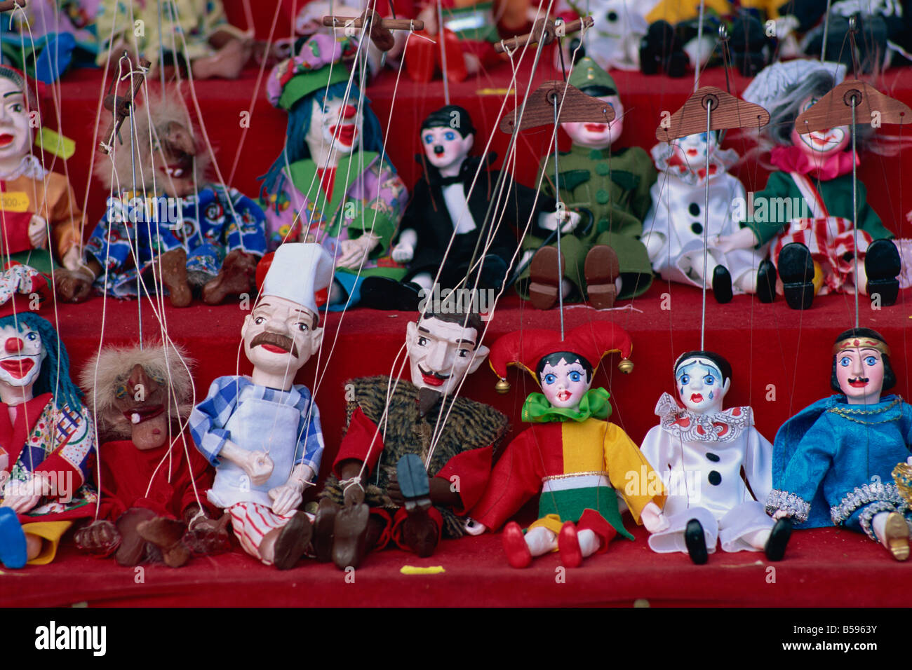 puppets for sale Prague Czech Republic H P Merten Stock