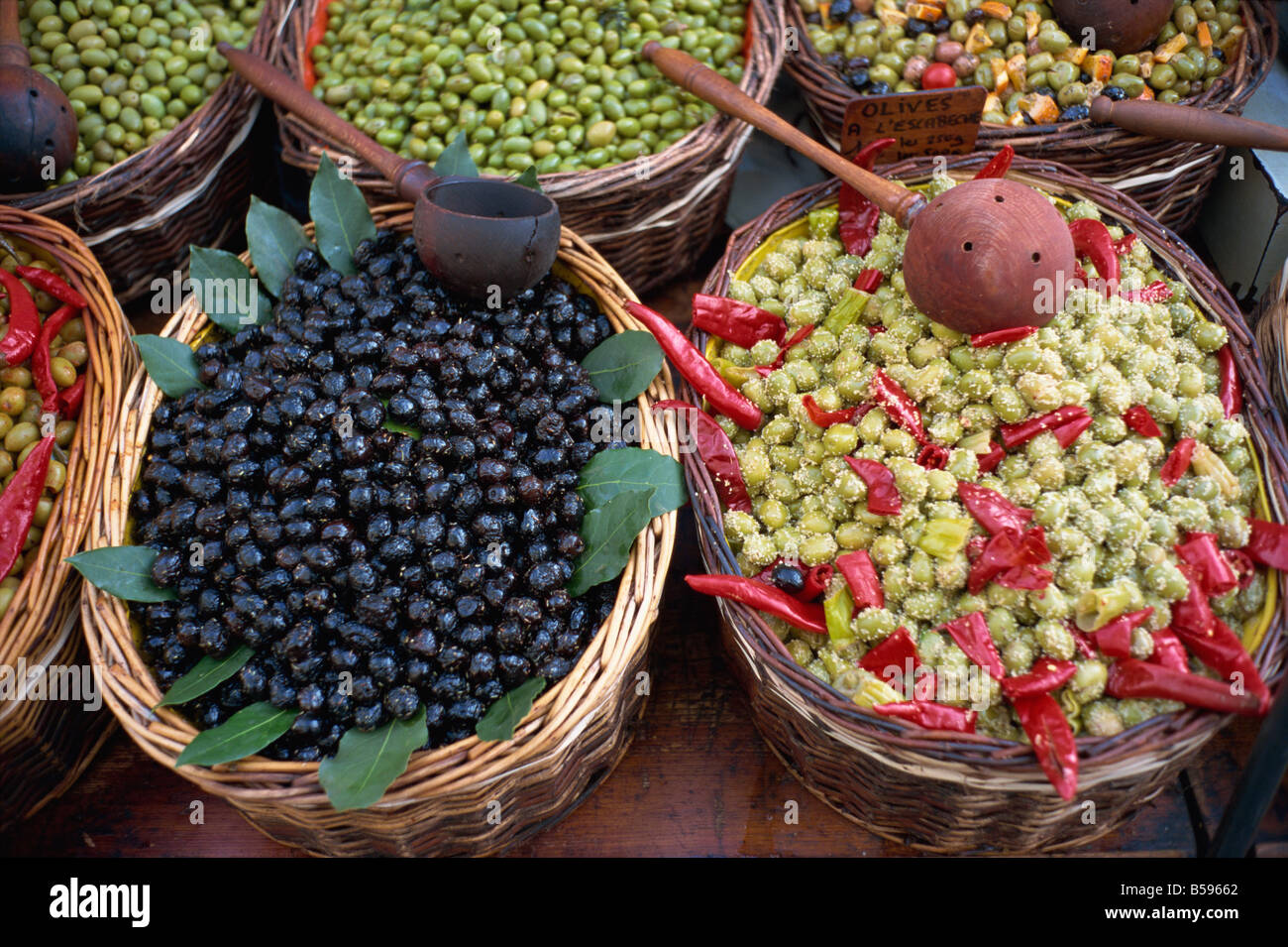 Olives Market Provence France Stock Photo Alamy