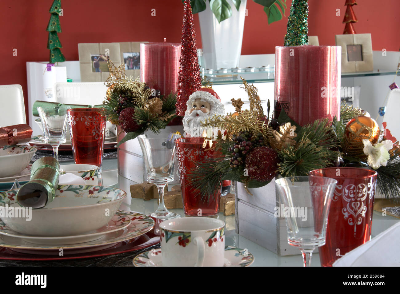 table laid with christmas decorations tableware and ornaments in brisbane queensland qld australia stock image - Christmas Decorations Australia table laid with christmas decorations tableware and ornaments in brisbane queensland qld australia stock image - Christmas Decorations Australia