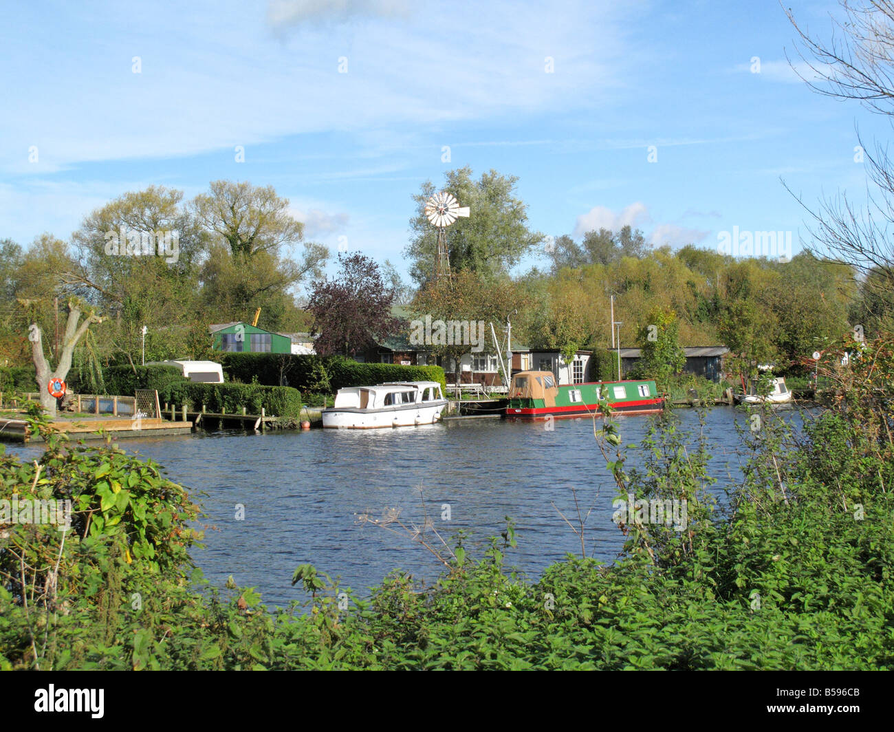 Whitlingham Country Park and  River Yare Norwich Norfolk Stock Photo