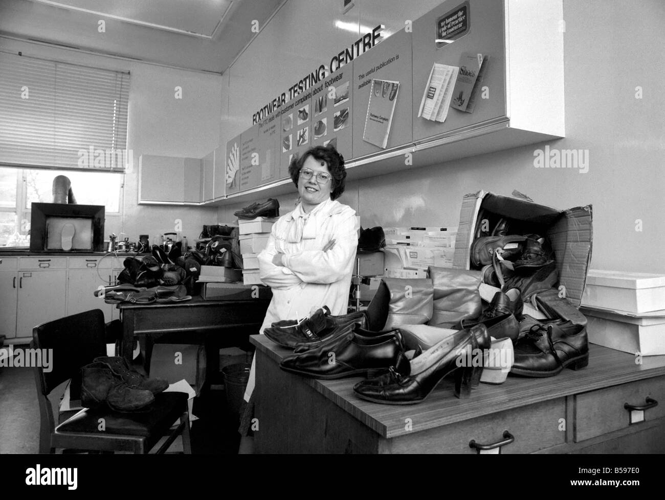 The Shoe Tester Mrs. Isobel Bingham is a Shoe Inspector employed by