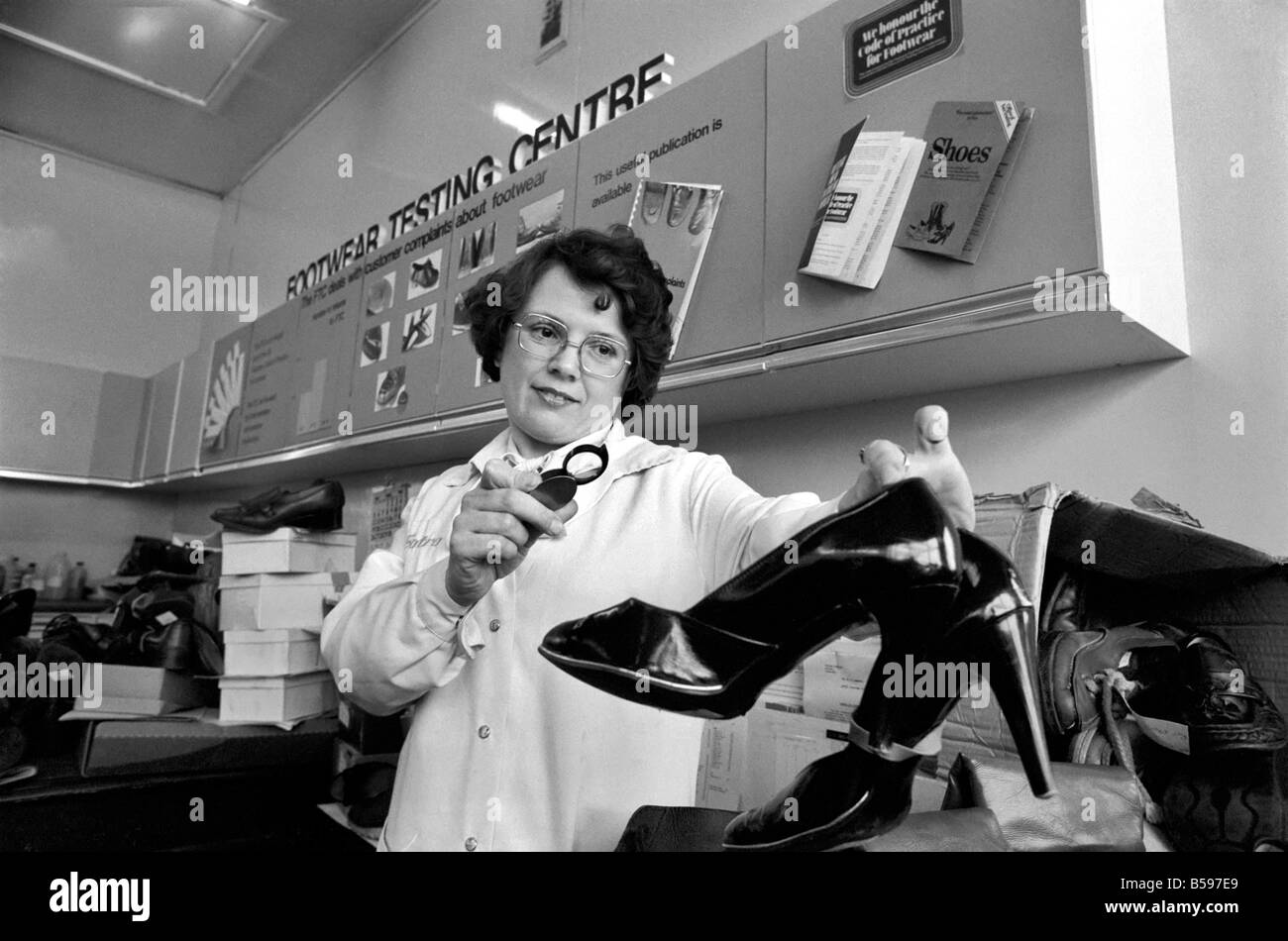 The Shoe Tester Mrs. Isobel Bingham is a Shoe Inspector employed by