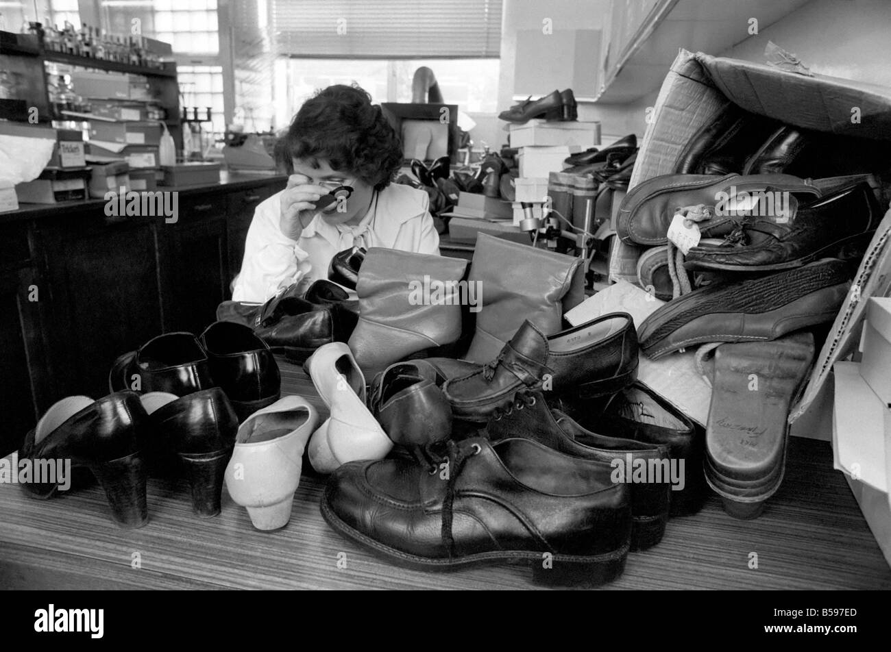 The Shoe Tester Mrs. Isobel Bingham is a Shoe Inspector employed by